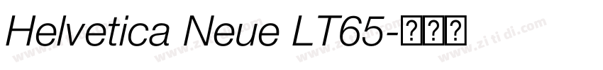 Helvetica Neue LT65字体转换
